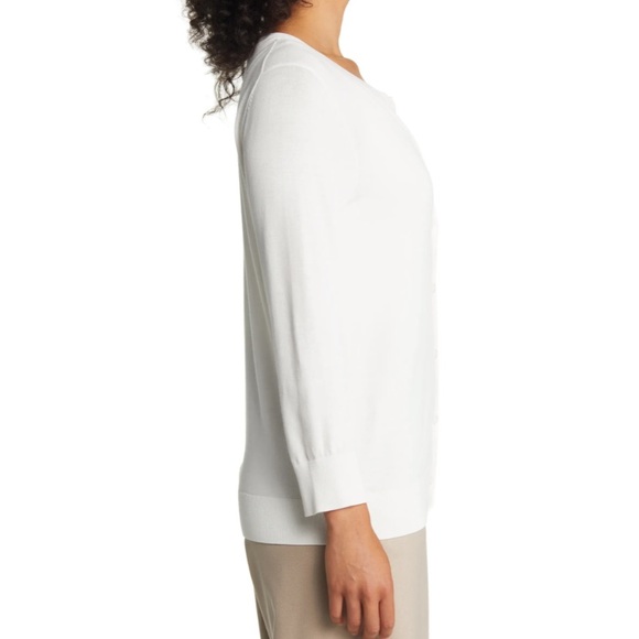 New Nordstrom cardigan in Ivory Cloud color size large - Picture 4 of 6